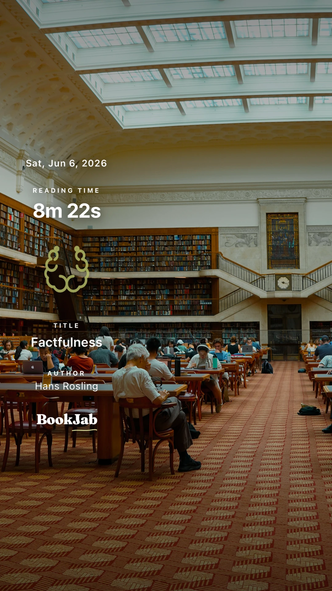 Factfulness · 8m — a reading room