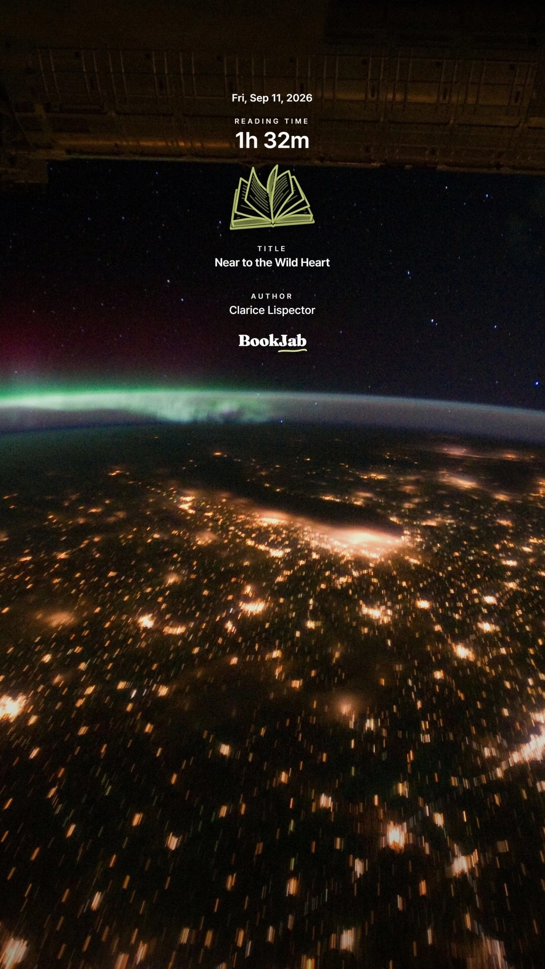 Near to the Wild Heart · 1h 32m — aurora over city lights