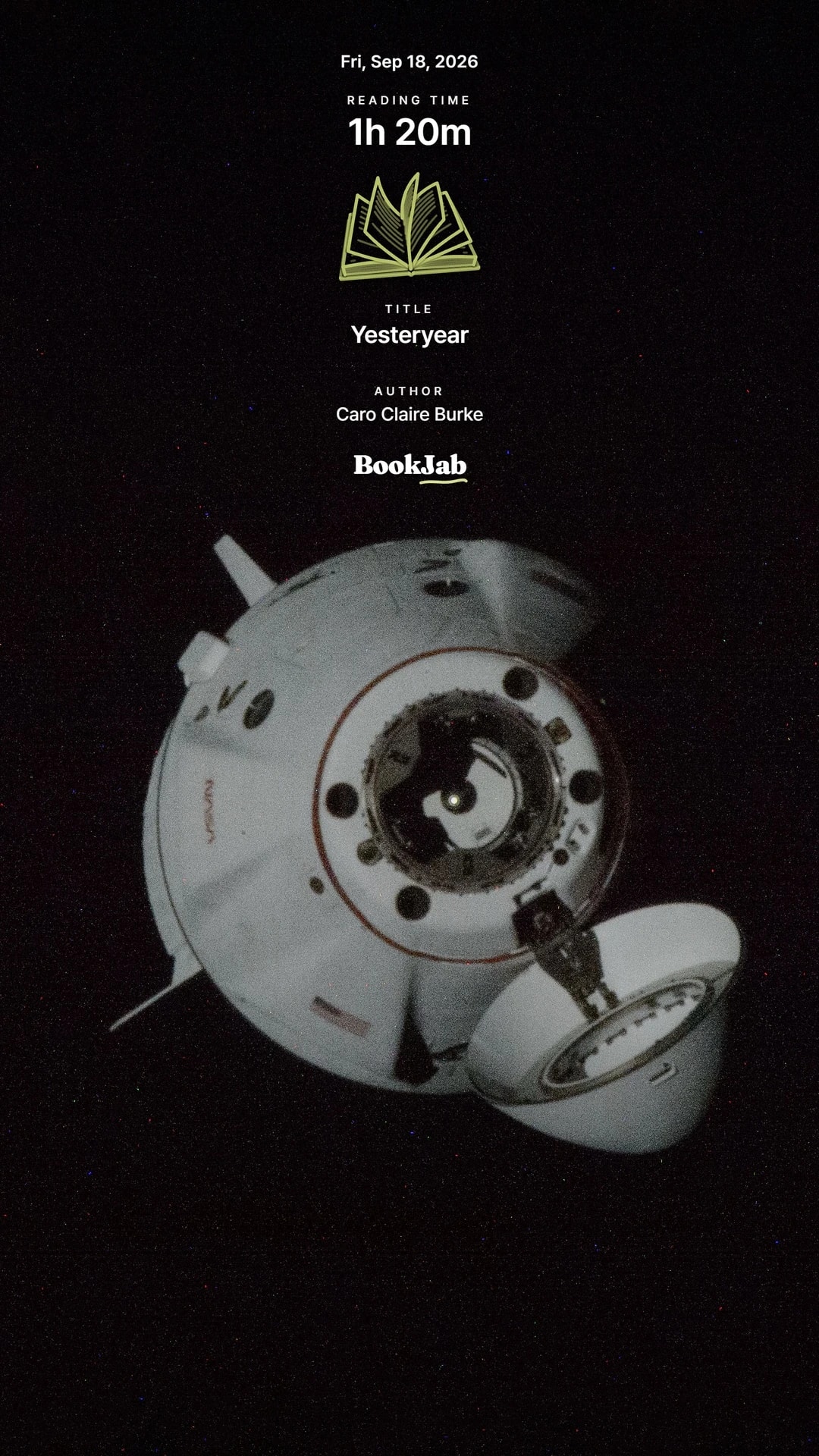 Yesteryear · 1h 20m — Dragon approaching the station