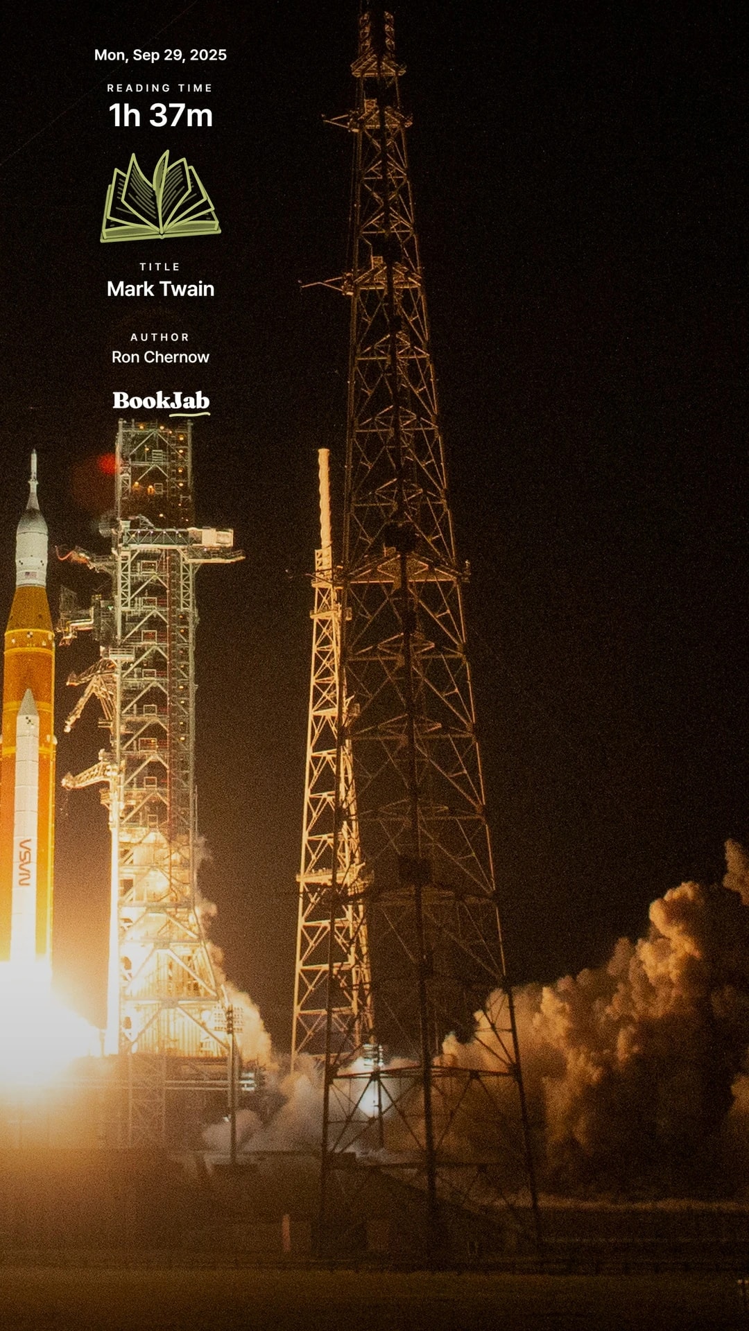 Mark Twain · 1h 37m — Artemis I night launch