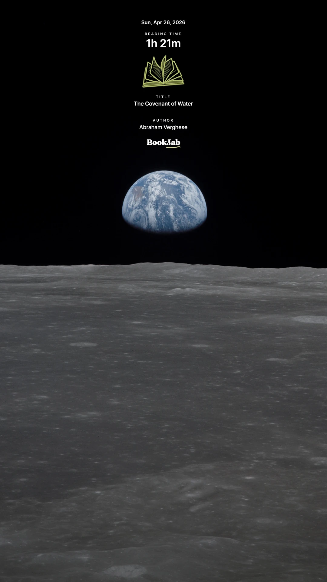 The Covenant of Water · 1h 21m — Earthrise from Apollo 11