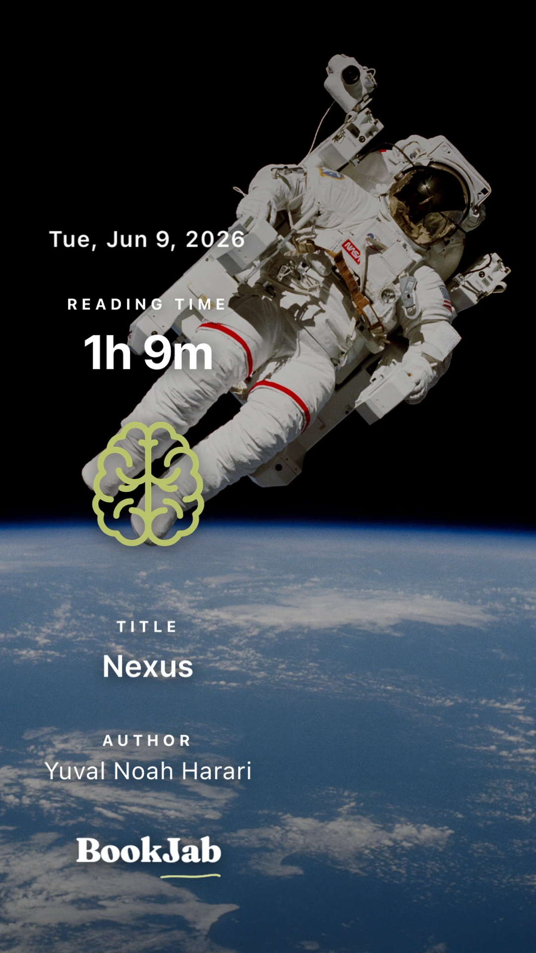 Nexus · 1h 9m — an untethered spacewalk