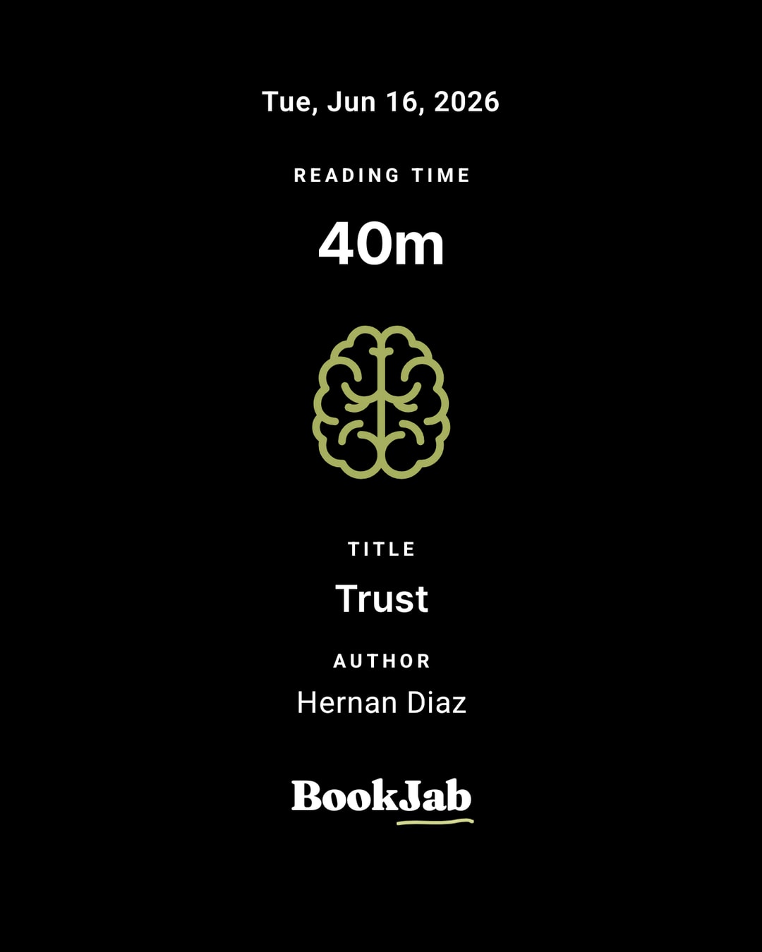 Reading time 40m — Trust, Hernan Diaz